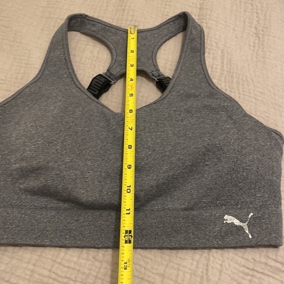 Puma gray sport bra . Size L - Picture 8 of 9